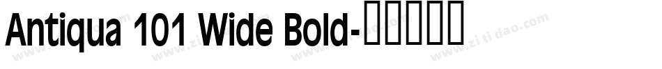 Antiqua 101 Wide Bold字体转换